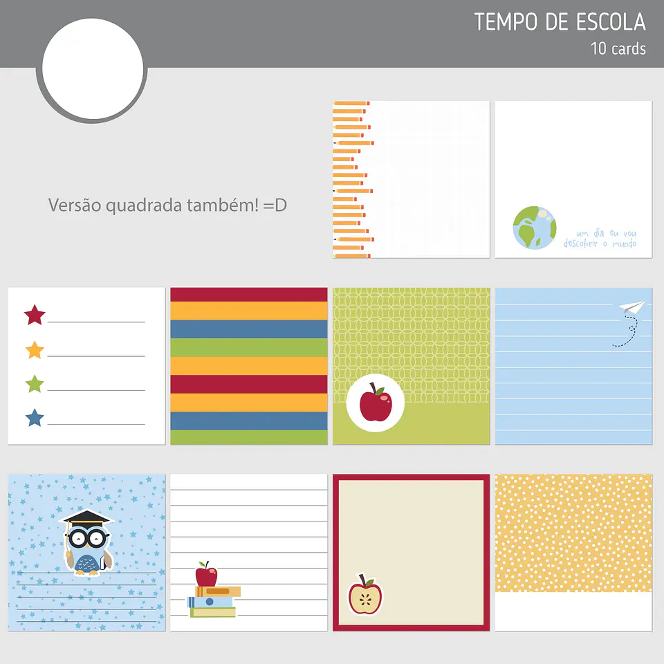 Kit Digital Tempo de Escola - Oficina da Claudinha 2
