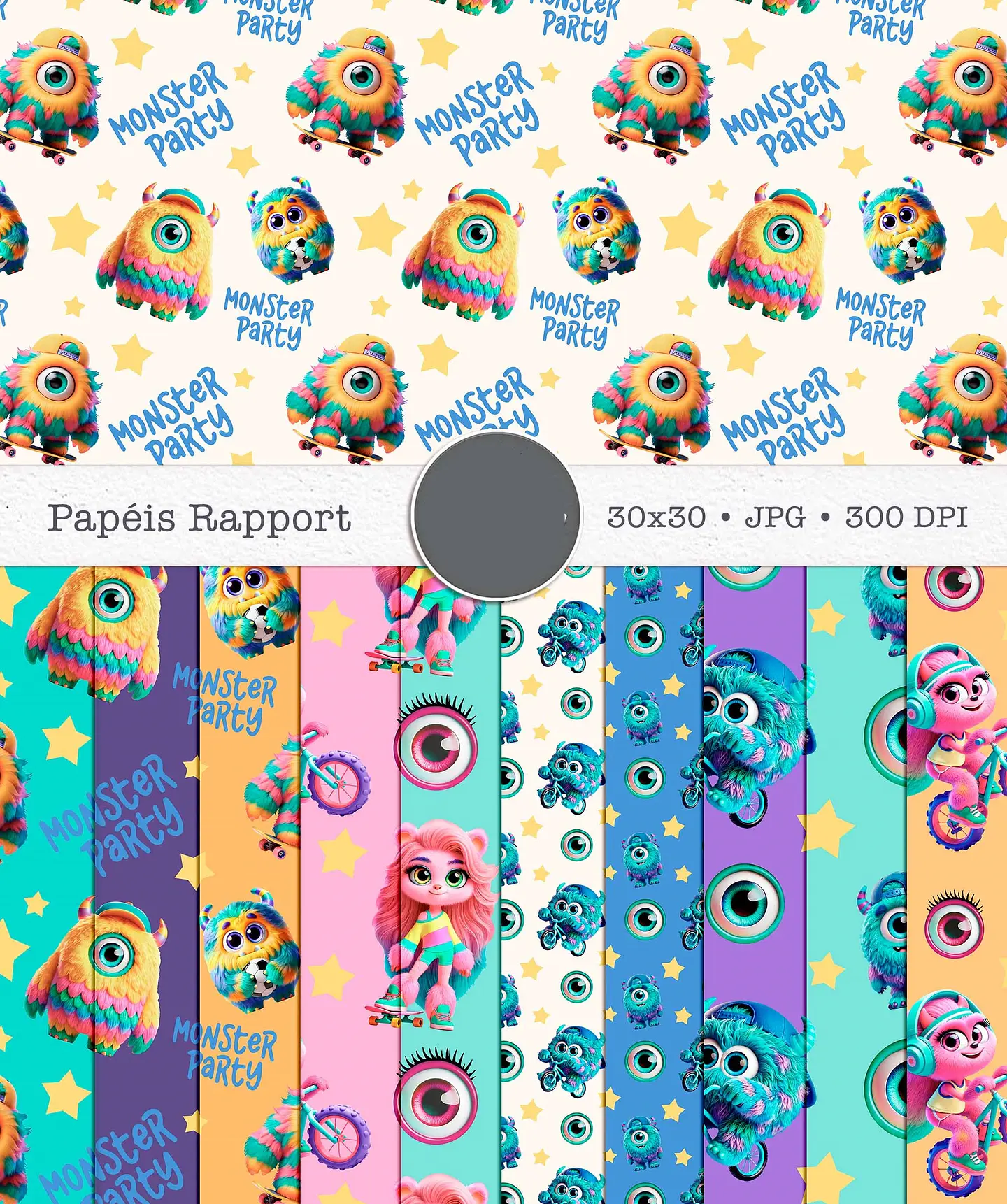 Kit Digital Monstros Kids 2