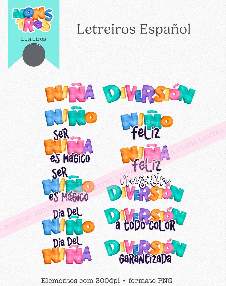 Kit Digital Monstros Kids 9