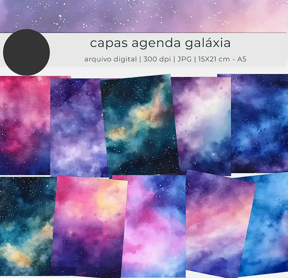 Arquivo Capas A5 Galáxia Aquarela - tutti 1