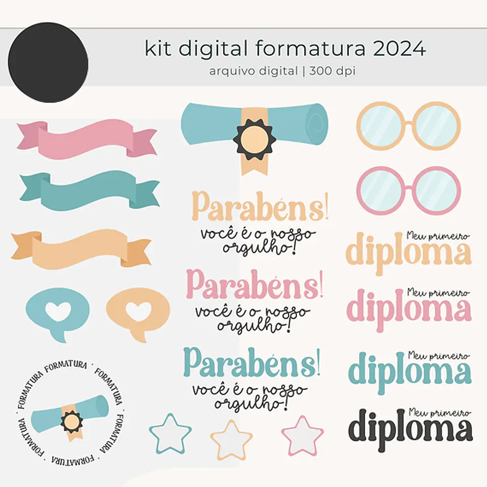 Kit Digital Formatura ABC - Tuti Estudio 3