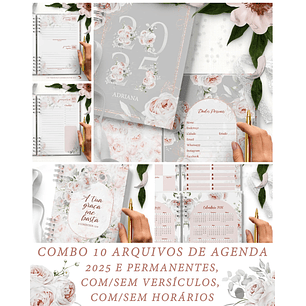 Arquivo Combo 10 Agendas 2025 e Permanente COM e SEM VERSÍCULOS e HORÁRIOS Believe - BICHO PAPEL