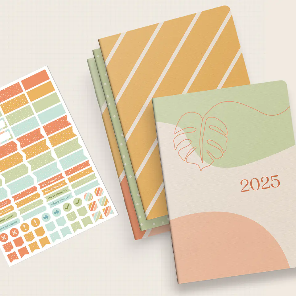 Arquivo Capas Planner Trimestral Coleção Boho Brochura 2025 - NILMARA 1