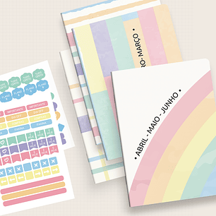 Arquivo Capas Planner Trimestral Coleção Colorir Seu Dia Brochura 2025 - NILMARA