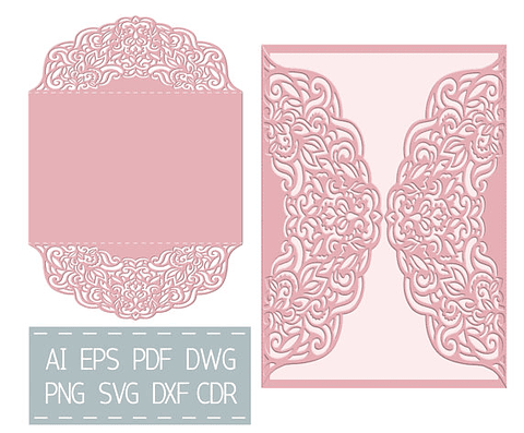 Arquivo de Corte Convite Rendado