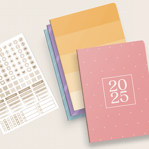 Arquivo Capas Planner Trimestral Coleção Cores Brochura 2025 - NILMARA