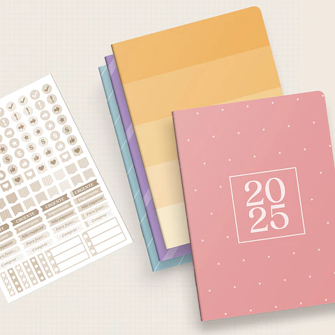 Arquivo Capas Planner Trimestral Coleção Cores Brochura 2025 - NILMARA