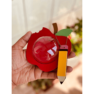 Arquivo Dia dos Professores Porta Bombom Esfera Acrilica Maçã  - CASTEFE