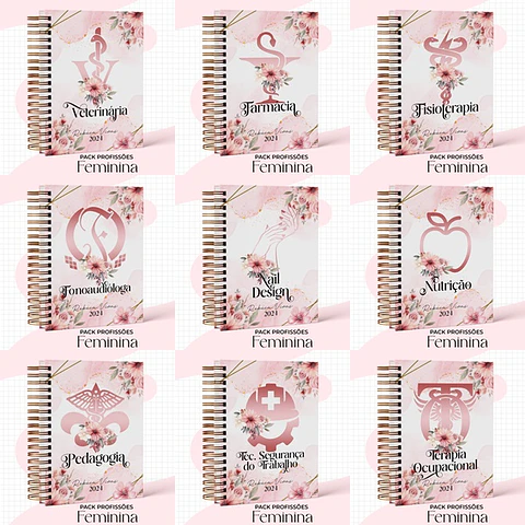 Arquivo Capas Profissões Rosa Floral - 43 brasões