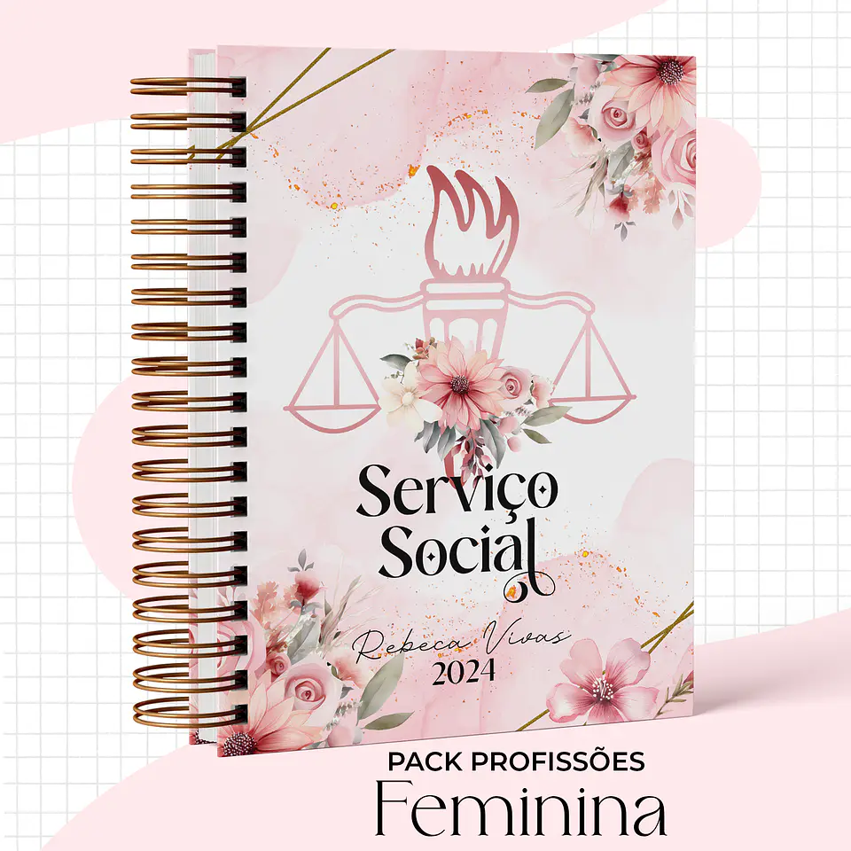 Arquivo Capas Profissões Rosa Floral - 43 brasões 2