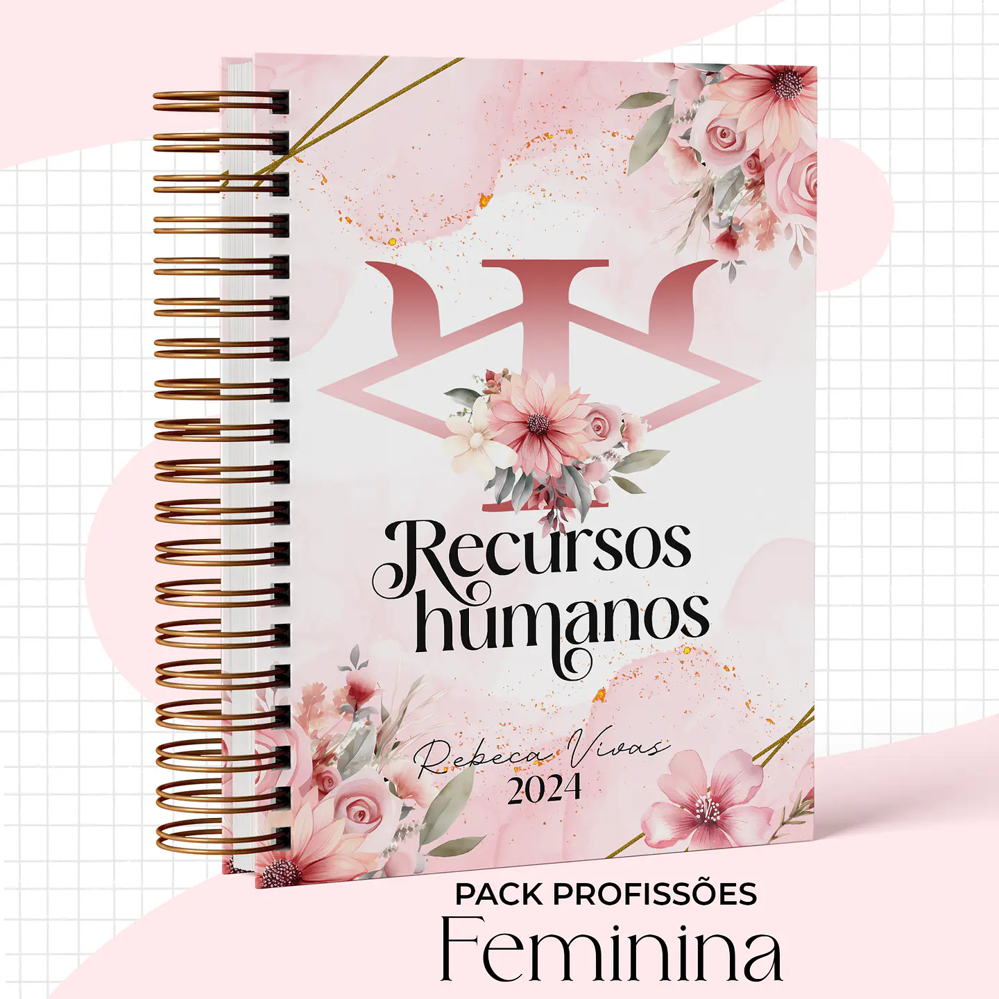 Arquivo Capas Profissões Rosa Floral - 43 brasões 4