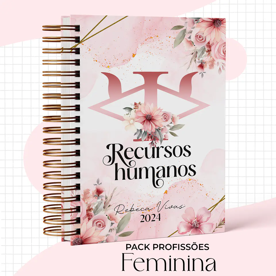 Arquivo Capas Profissões Rosa Floral - 43 brasões 4