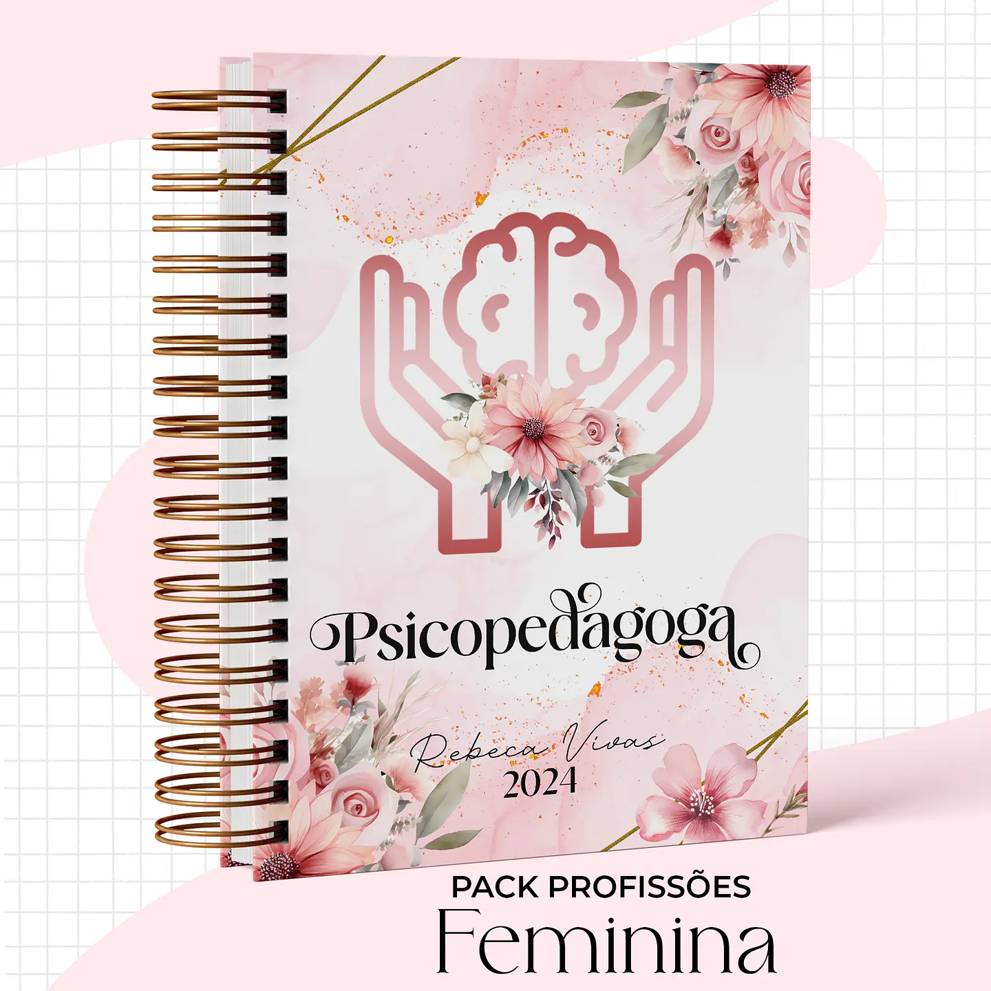 Arquivo Capas Profissões Rosa Floral - 43 brasões 5