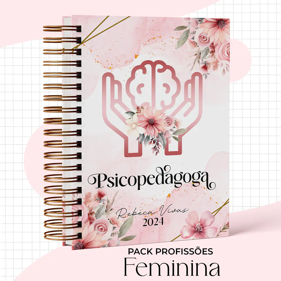 Arquivo Capas Profissões Rosa Floral - 43 brasões 5