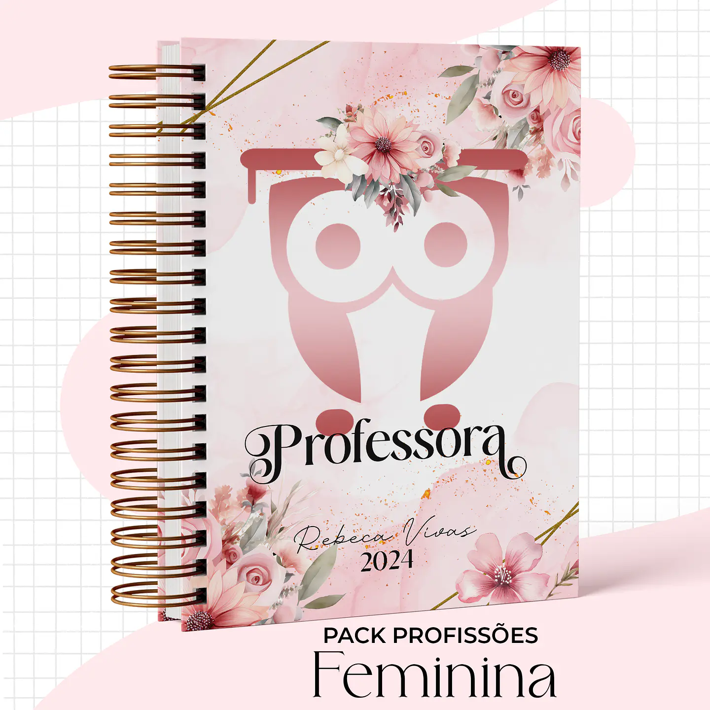 Arquivo Capas Profissões Rosa Floral - 43 brasões 7