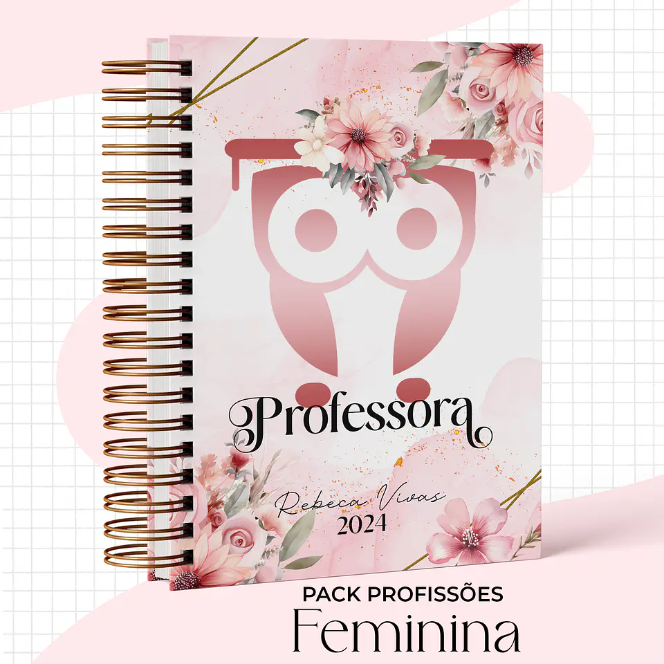 Arquivo Capas Profissões Rosa Floral - 43 brasões 7