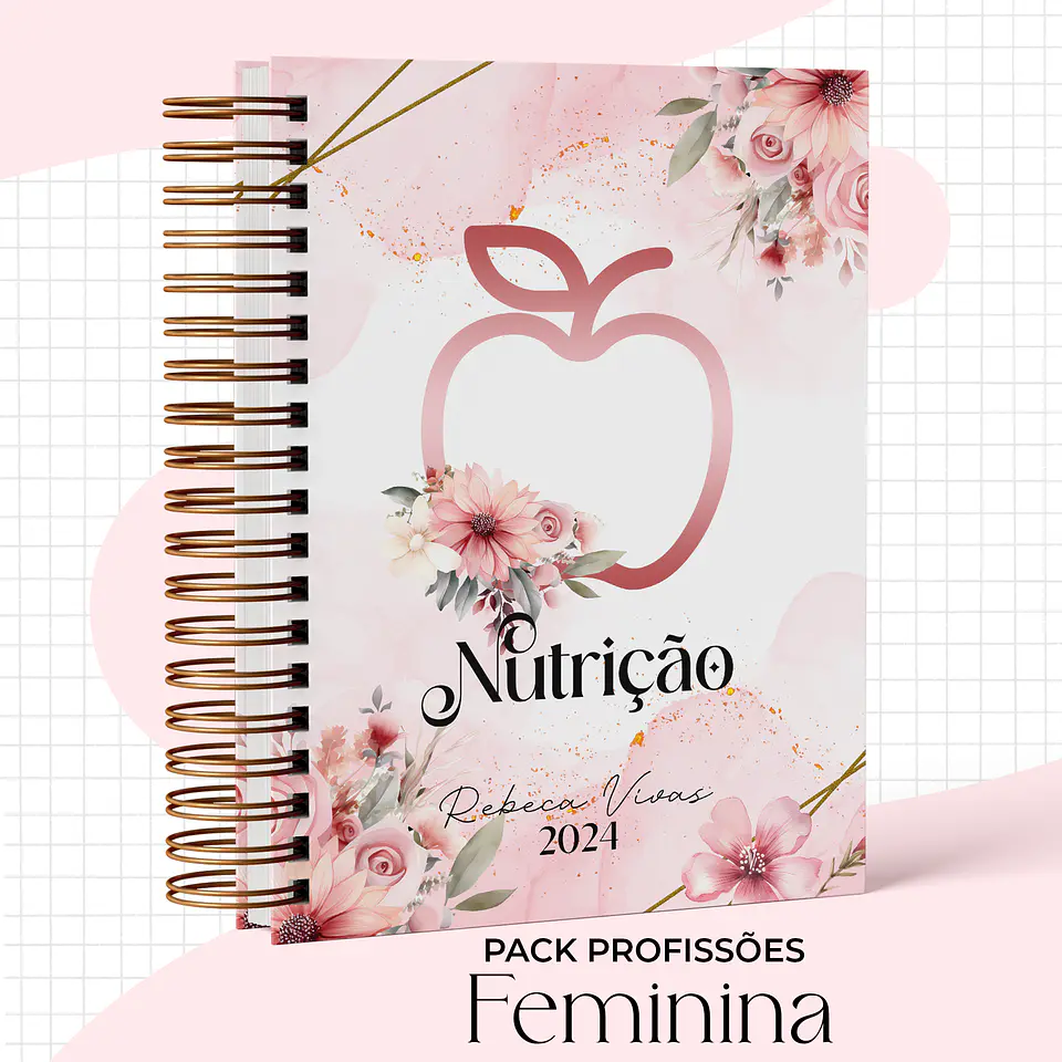 Arquivo Capas Profissões Rosa Floral - 43 brasões 10