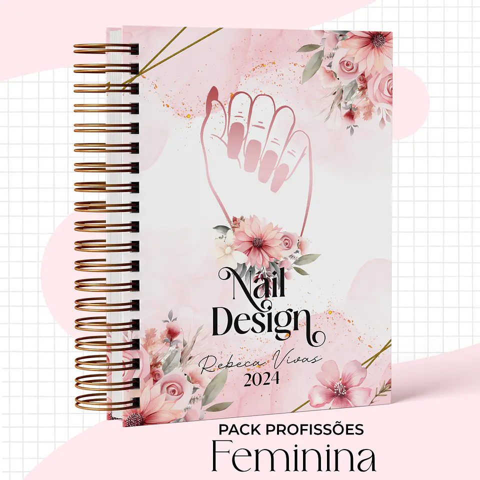 Arquivo Capas Profissões Rosa Floral - 43 brasões 12