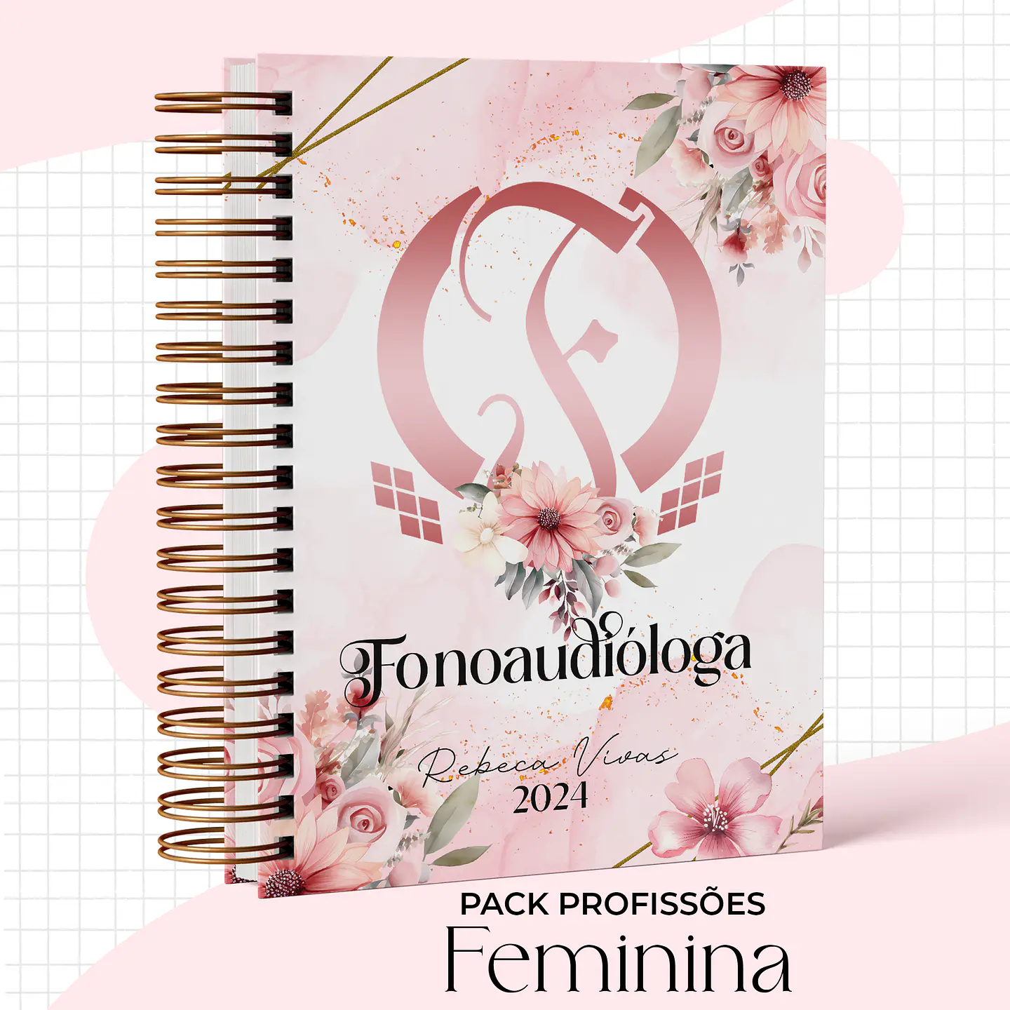 Arquivo Capas Profissões Rosa Floral - 43 brasões 20