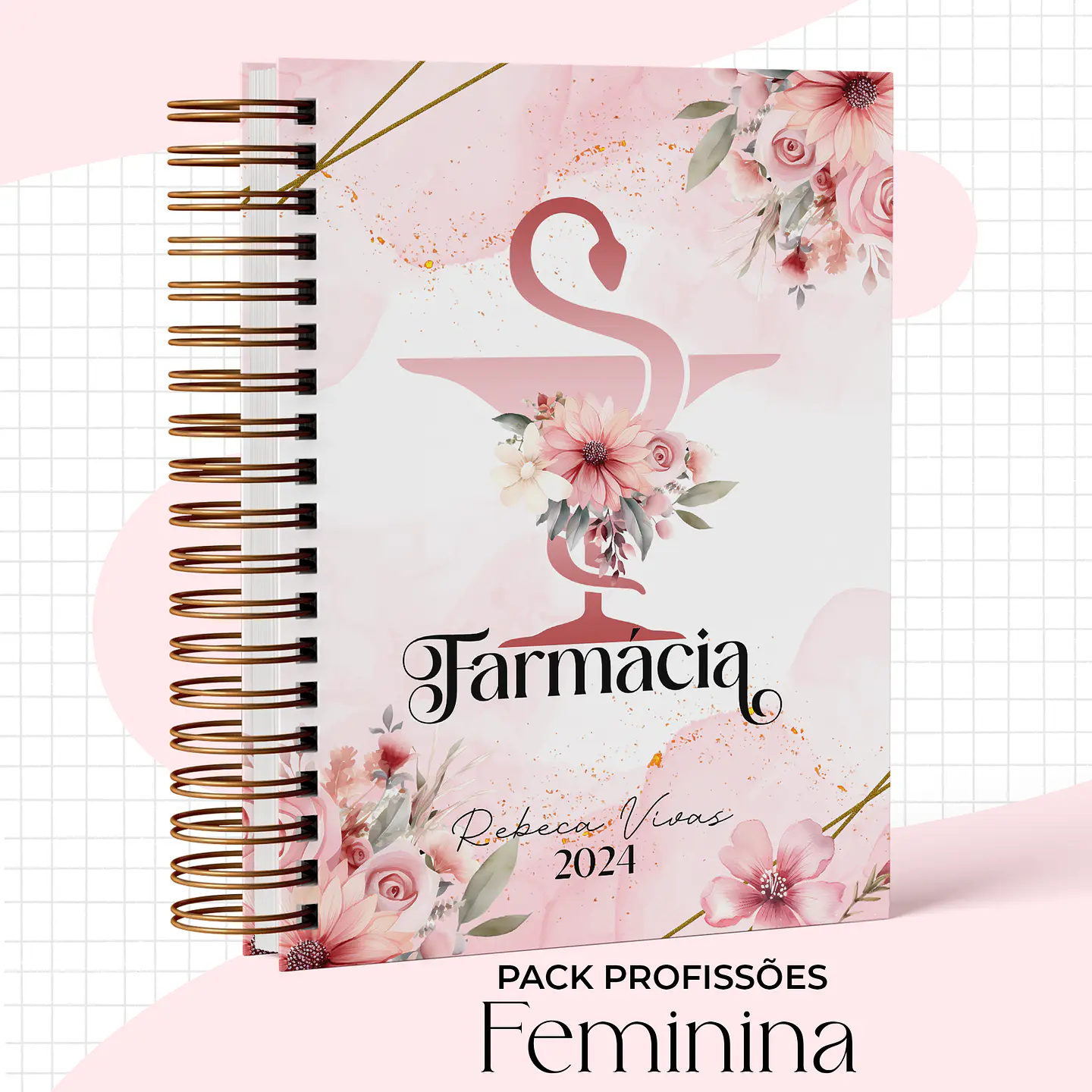 Arquivo Capas Profissões Rosa Floral - 43 brasões 22