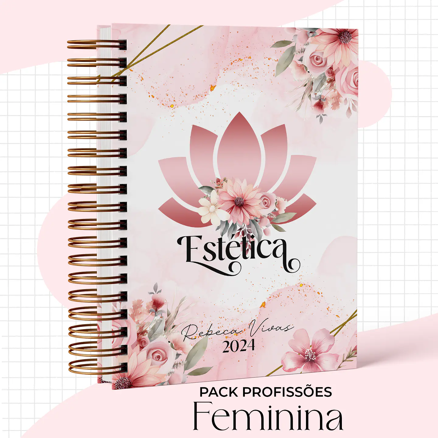 Arquivo Capas Profissões Rosa Floral - 43 brasões 23