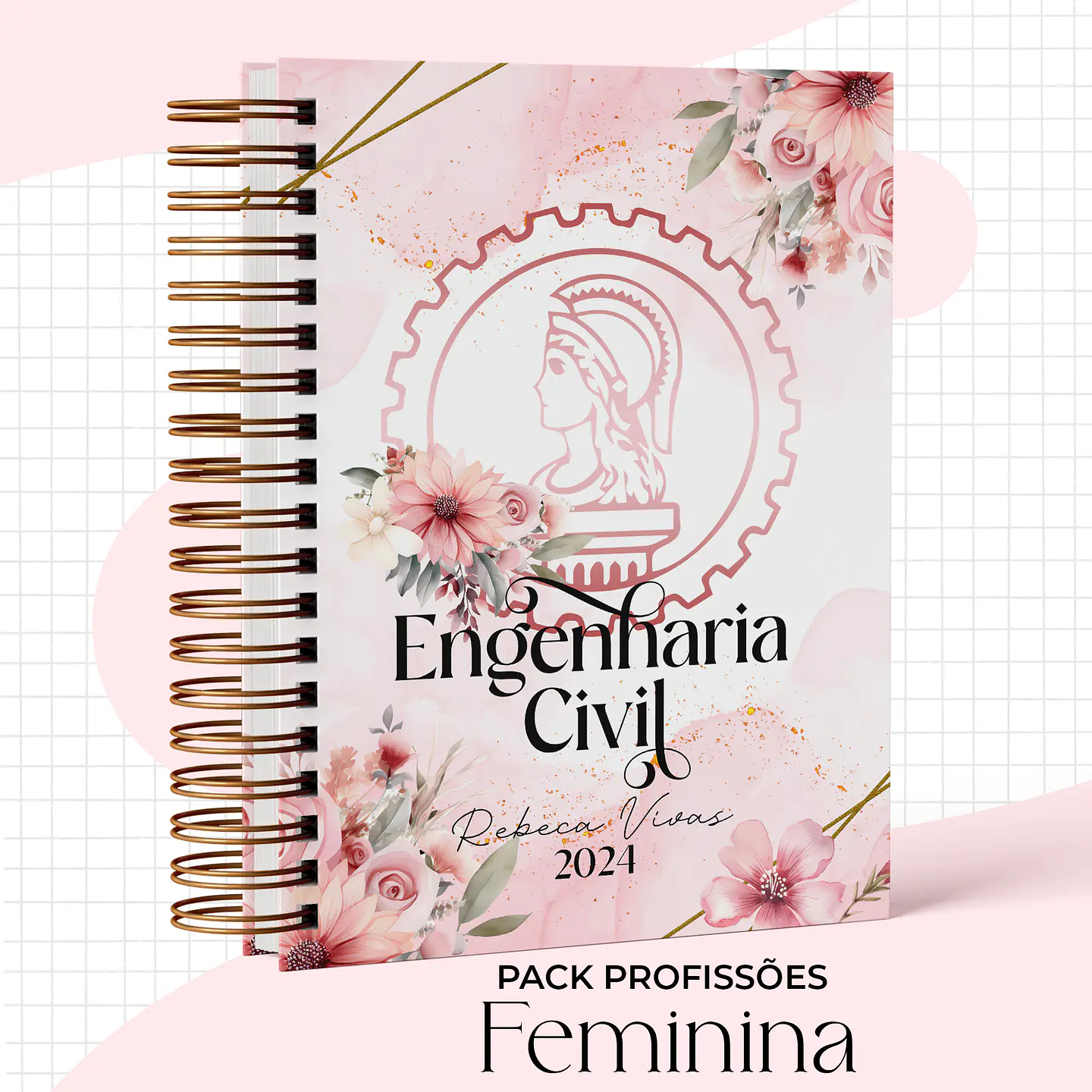 Arquivo Capas Profissões Rosa Floral - 43 brasões 24