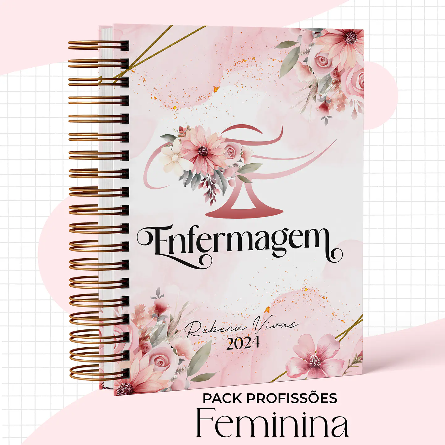 Arquivo Capas Profissões Rosa Floral - 43 brasões 25