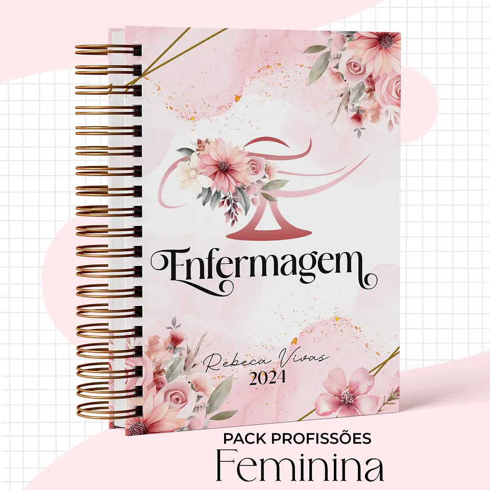 Arquivo Capas Profissões Rosa Floral - 43 brasões 25
