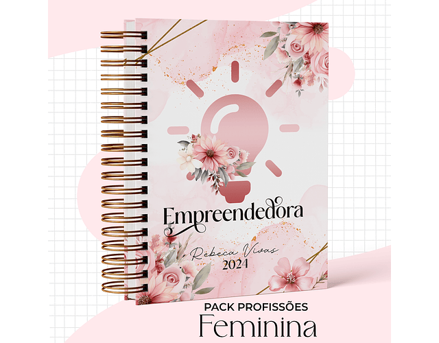 Arquivo Capas Profissões Rosa Floral - 43 brasões