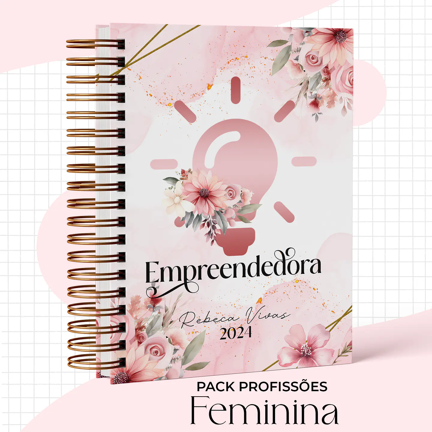 Arquivo Capas Profissões Rosa Floral - 43 brasões 26