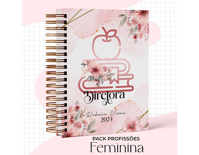 Arquivo Capas Profissões Rosa Floral - 43 brasões