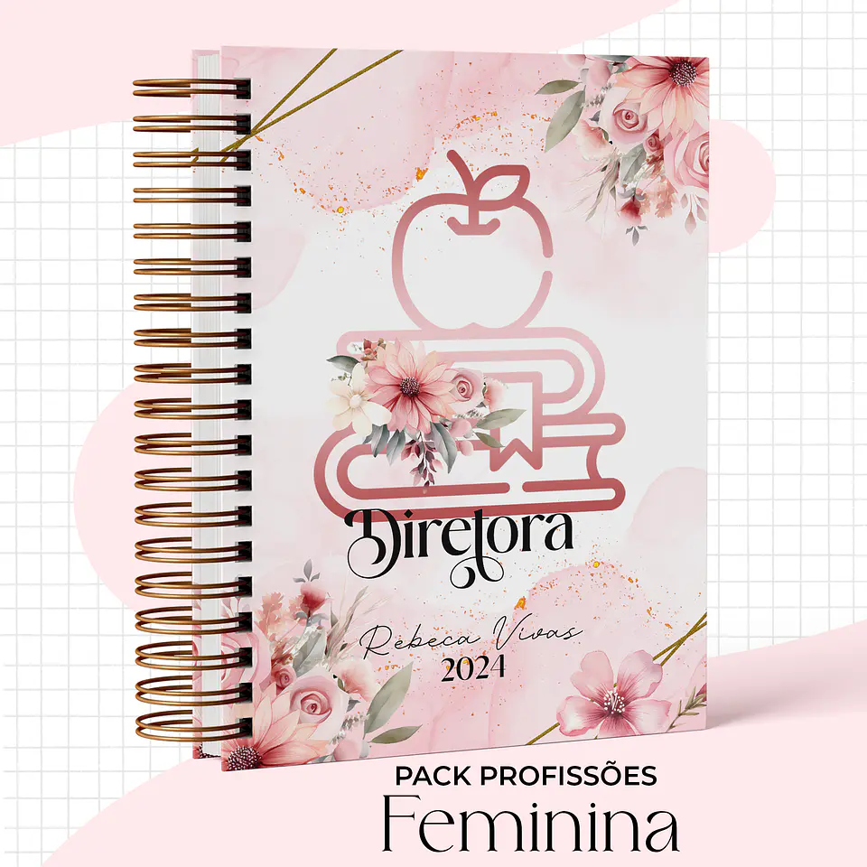 Arquivo Capas Profissões Rosa Floral - 43 brasões 28