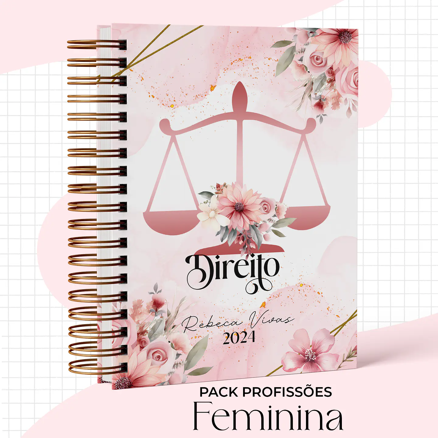 Arquivo Capas Profissões Rosa Floral - 43 brasões 29