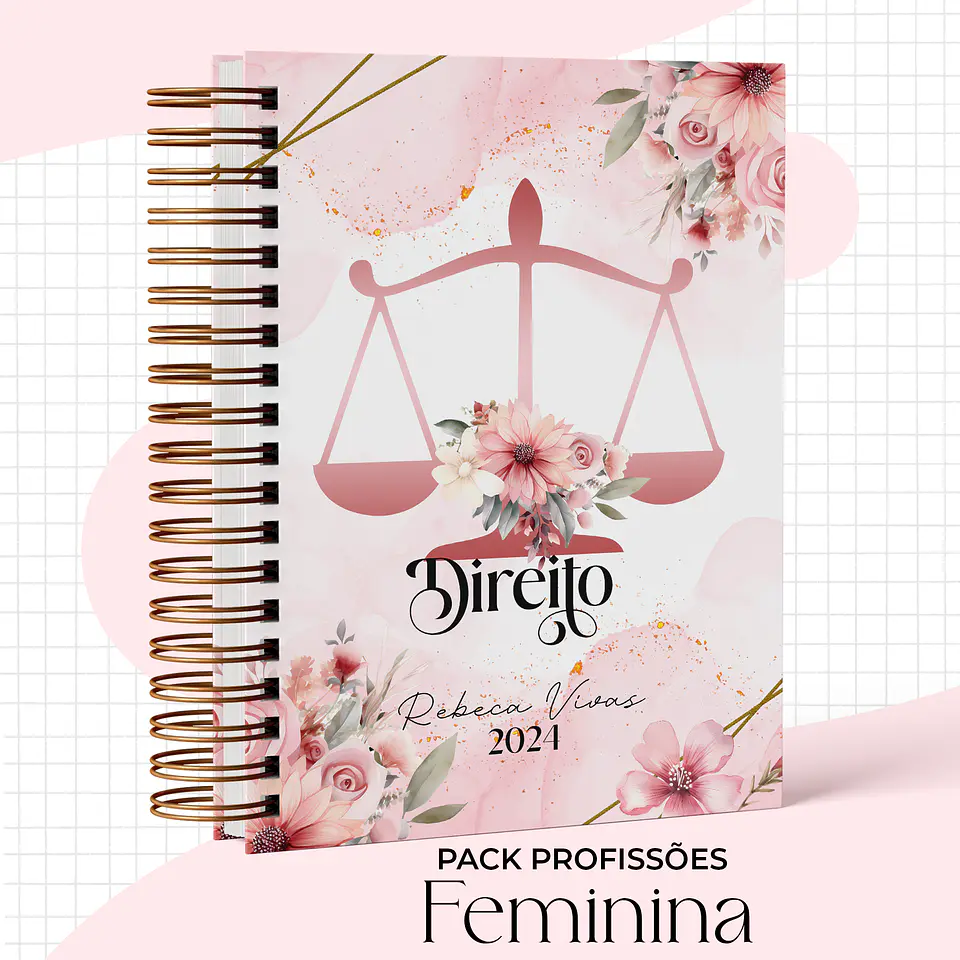 Arquivo Capas Profissões Rosa Floral - 43 brasões 29