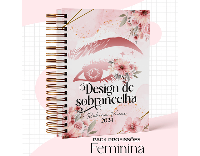 Arquivo Capas Profissões Rosa Floral - 43 brasões