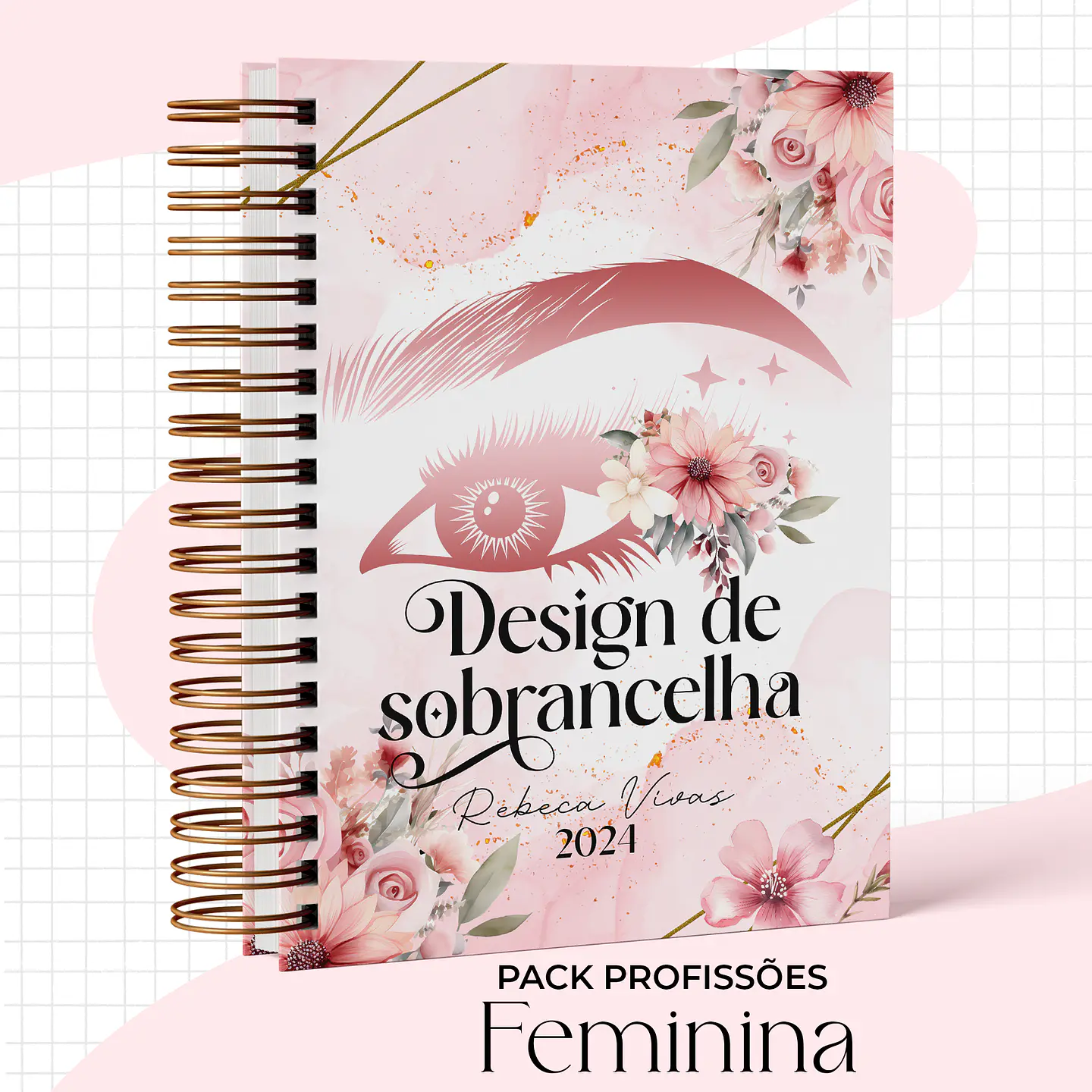 Arquivo Capas Profissões Rosa Floral - 43 brasões 31