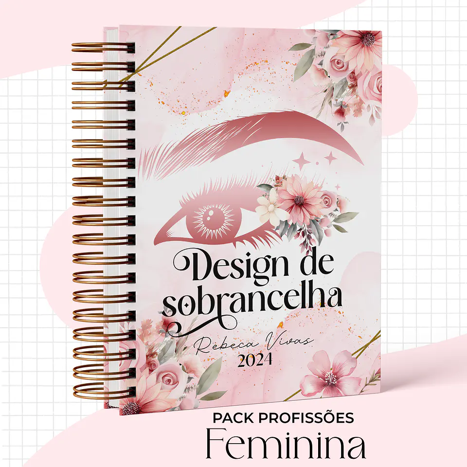 Arquivo Capas Profissões Rosa Floral - 43 brasões 31