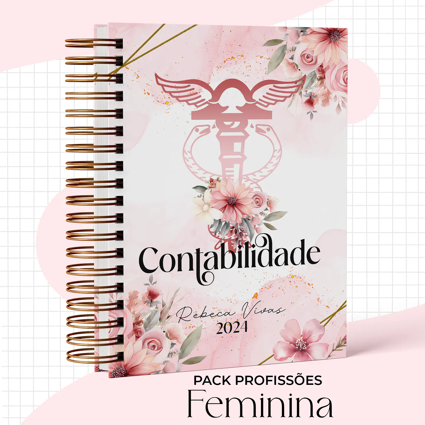 Arquivo Capas Profissões Rosa Floral - 43 brasões 32