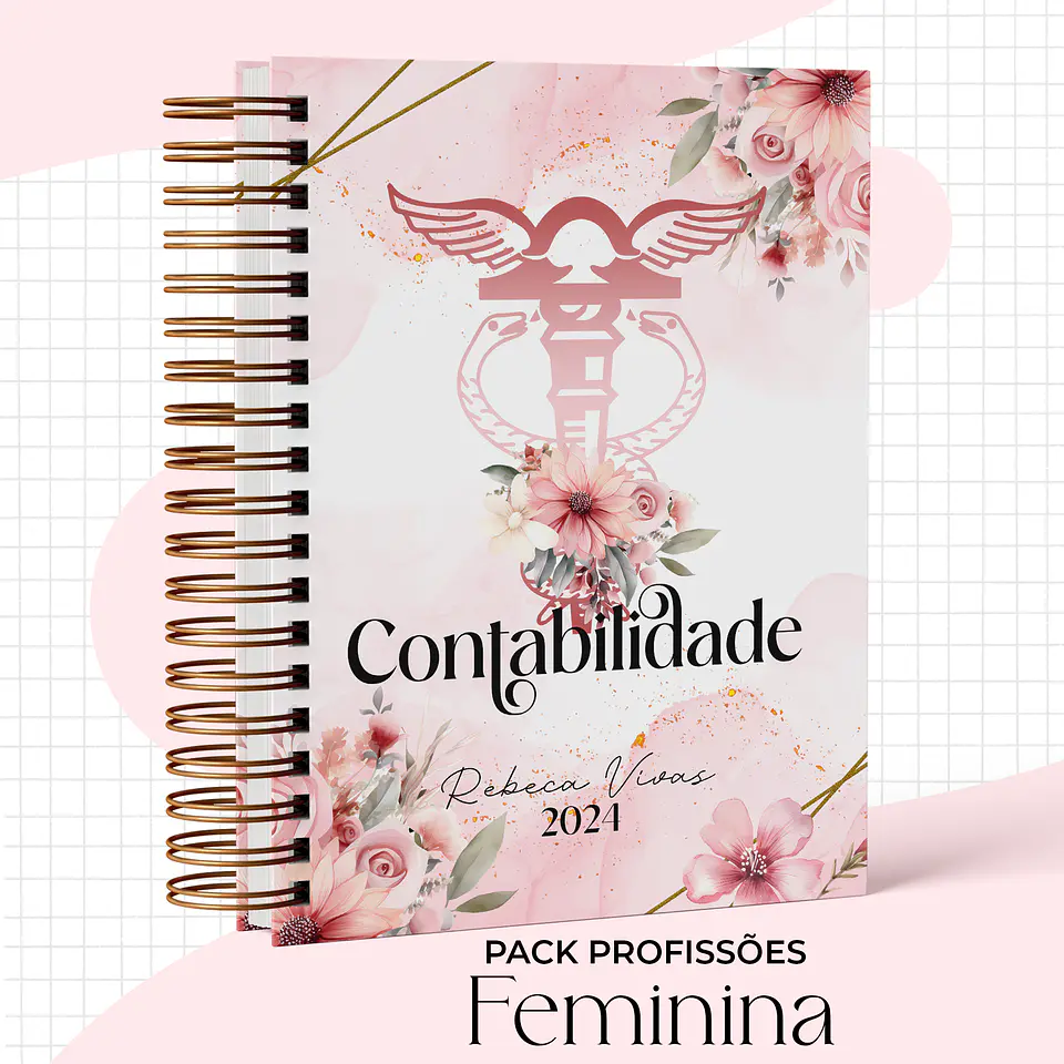 Arquivo Capas Profissões Rosa Floral - 43 brasões 32