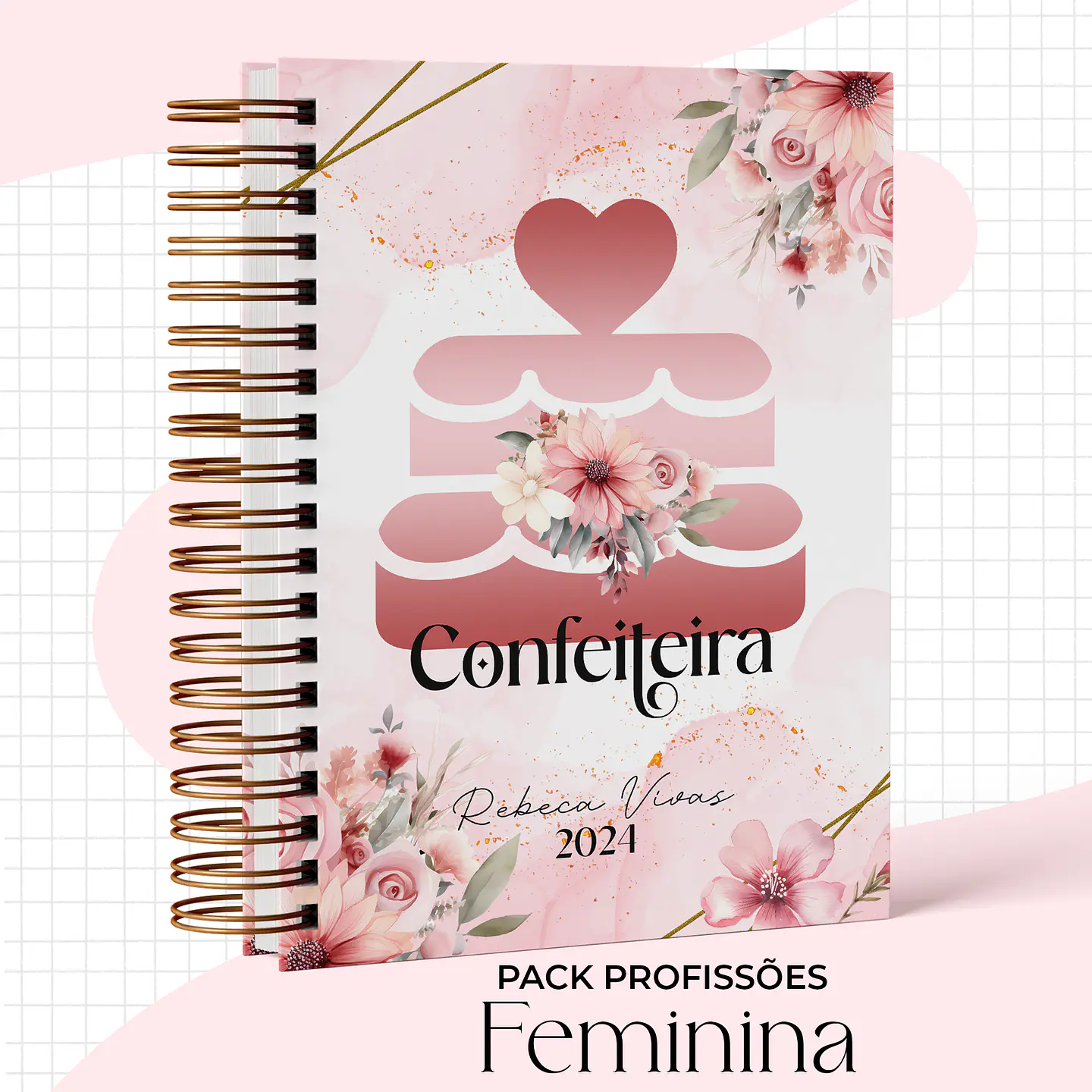 Arquivo Capas Profissões Rosa Floral - 43 brasões 33