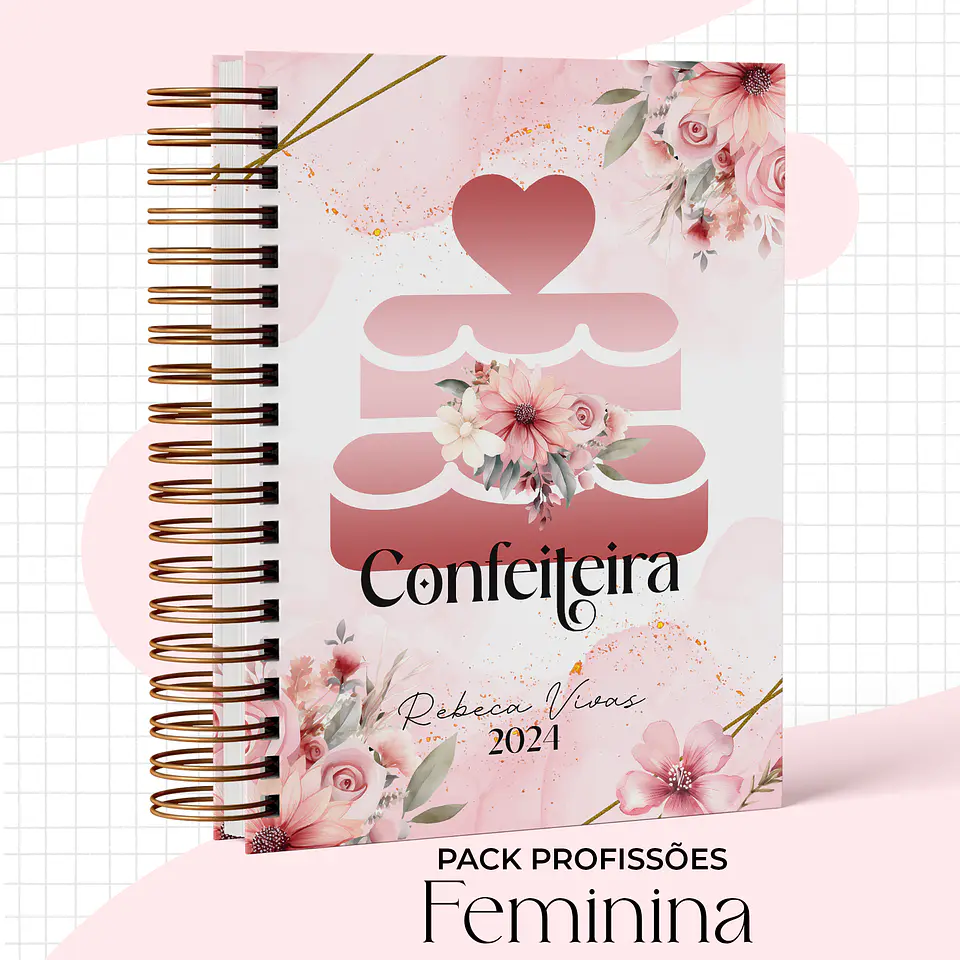 Arquivo Capas Profissões Rosa Floral - 43 brasões 33