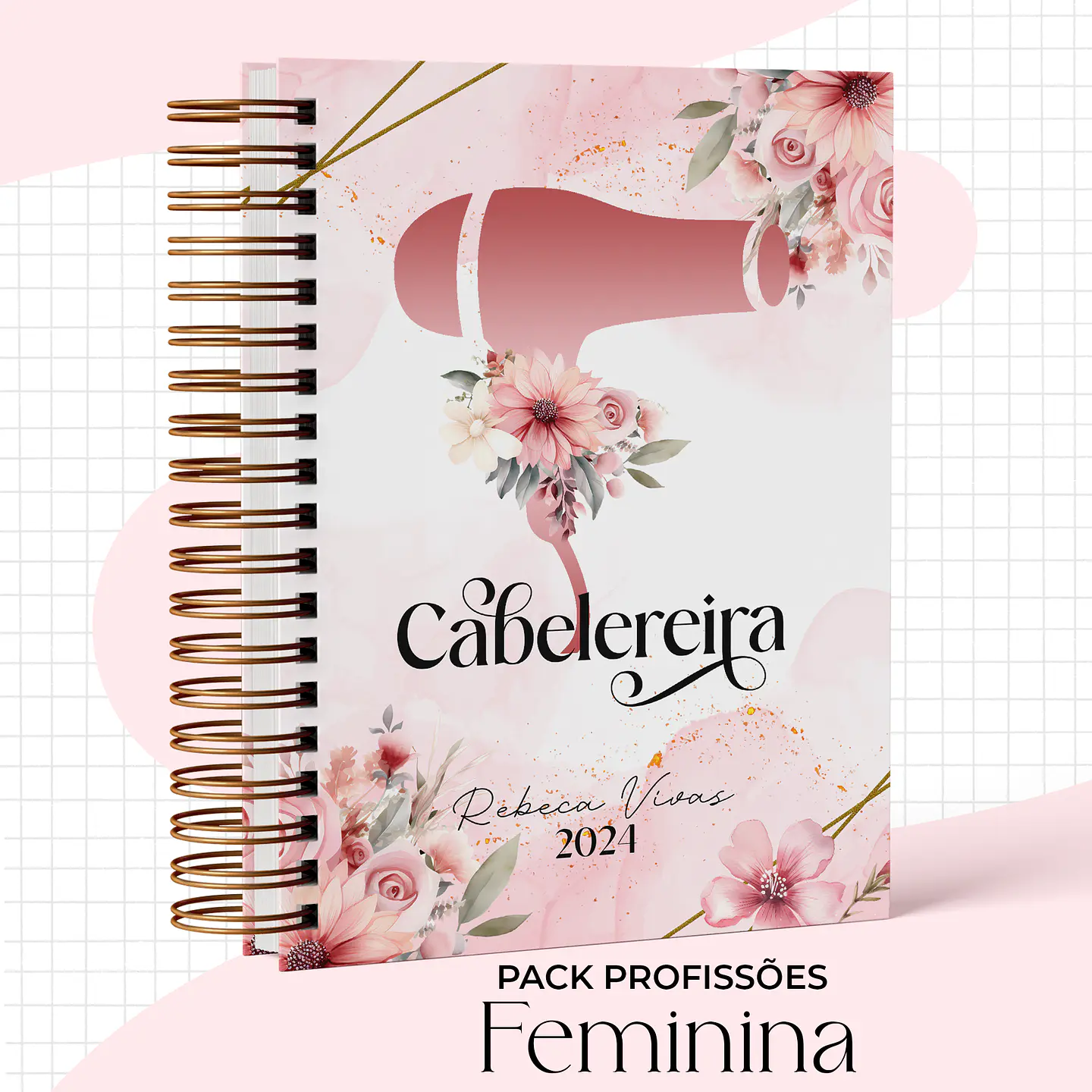 Arquivo Capas Profissões Rosa Floral - 43 brasões 34