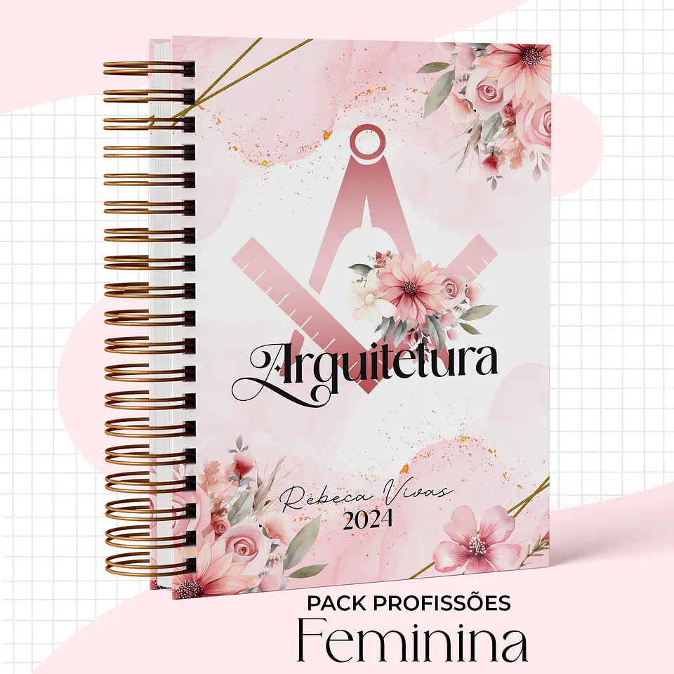 Arquivo Capas Profissões Rosa Floral - 43 brasões 38