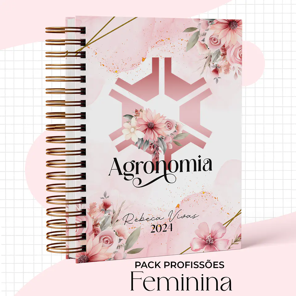 Arquivo Capas Profissões Rosa Floral - 43 brasões 39