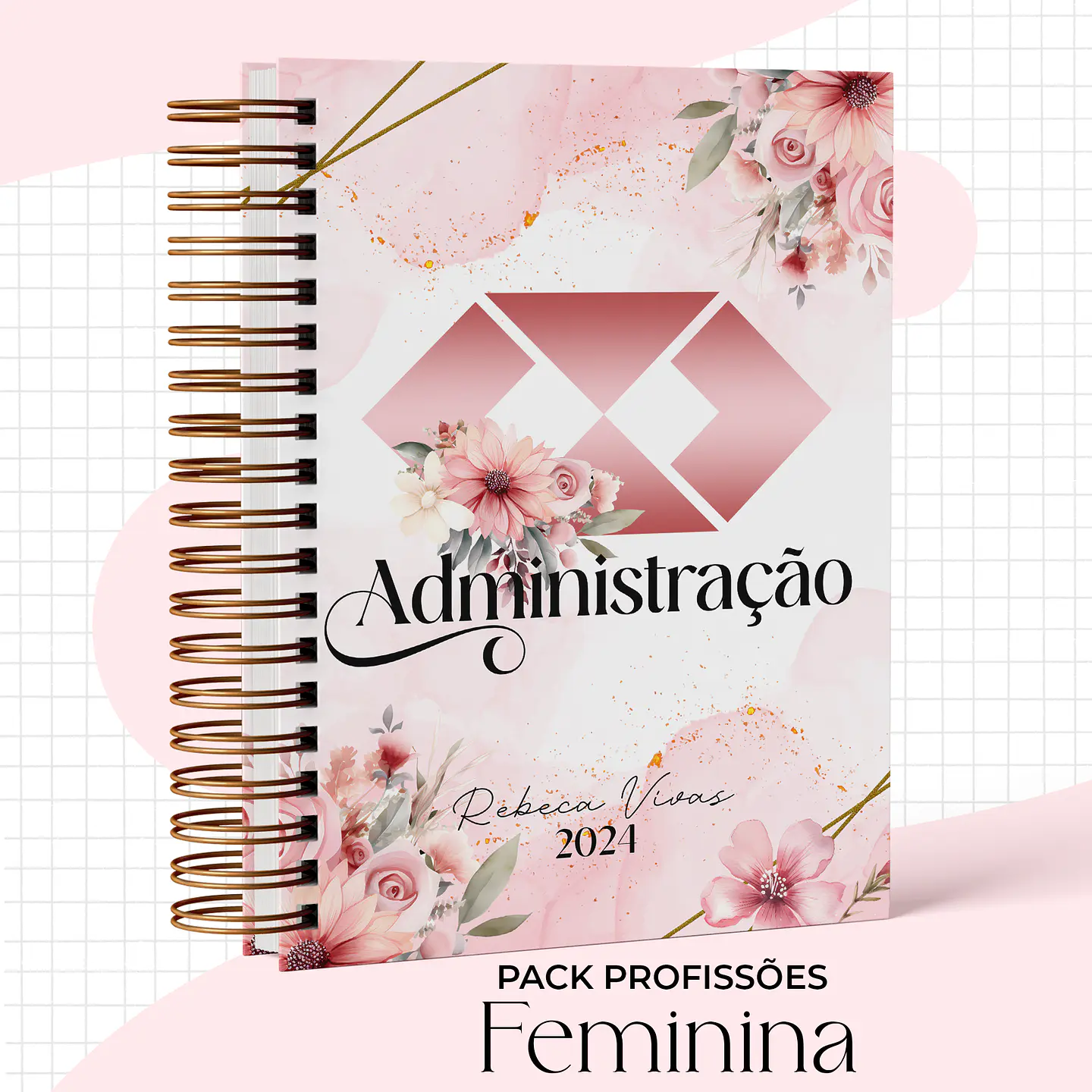 Arquivo Capas Profissões Rosa Floral - 43 brasões 40