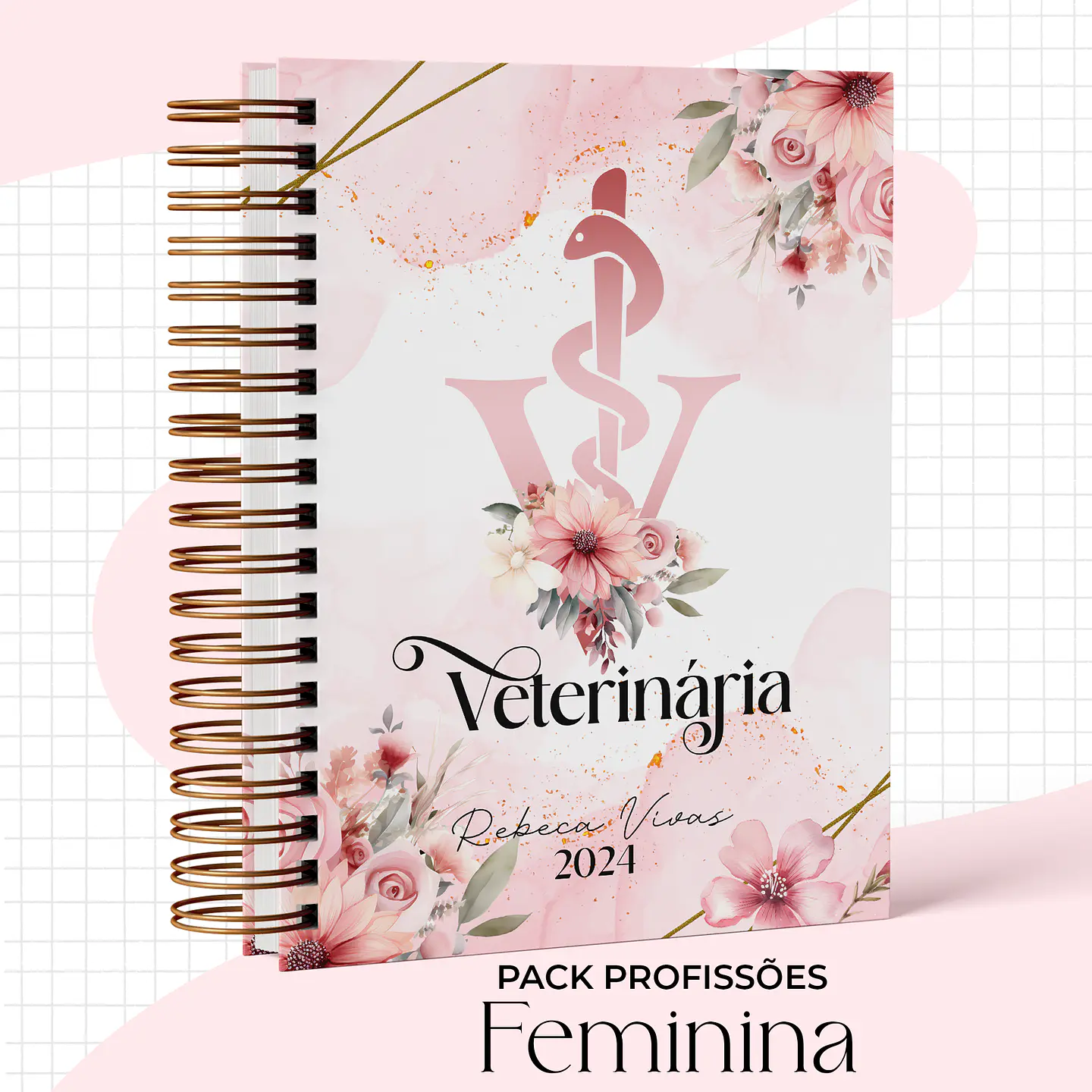 Arquivo Capas Profissões Rosa Floral - 43 brasões 41