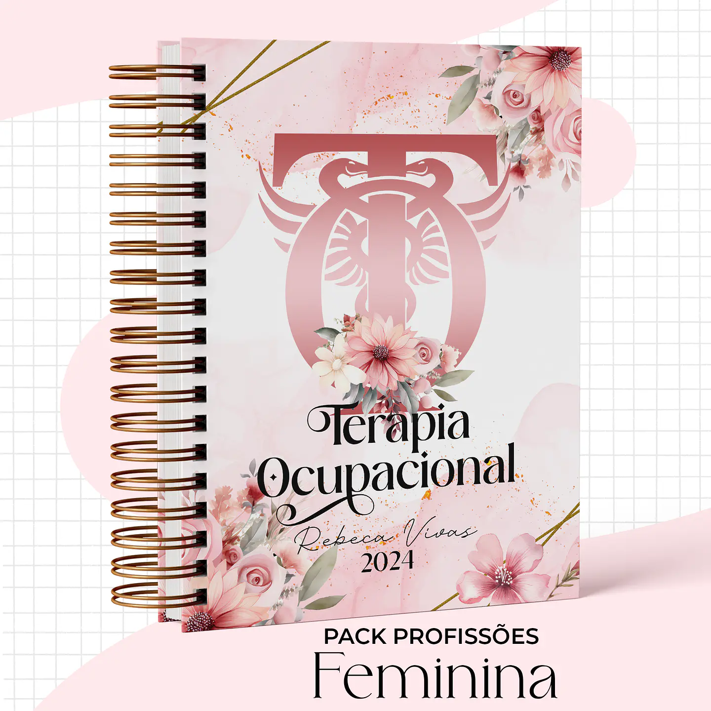 Arquivo Capas Profissões Rosa Floral - 43 brasões 42