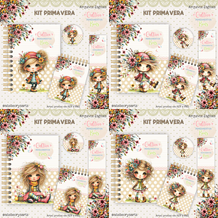 Arquivo Kit Primavera Menina Floral - CRYS ARTS