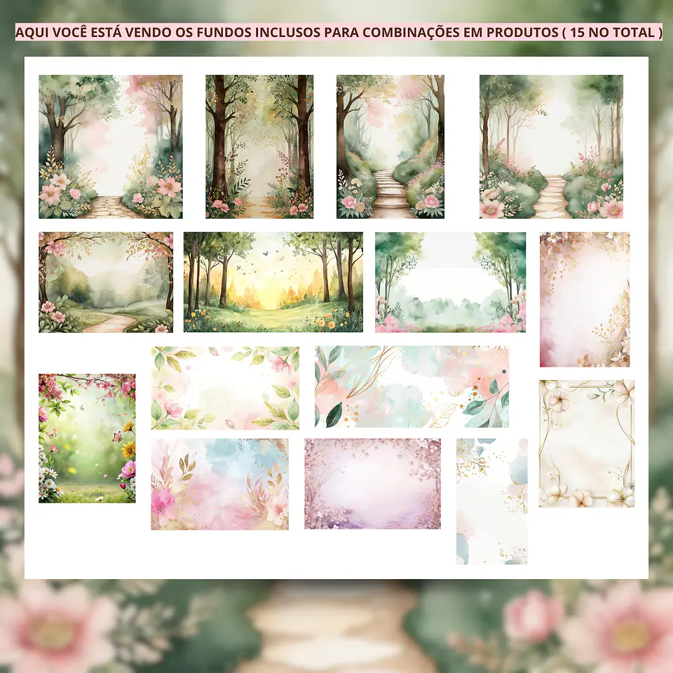 Kit Digital Alfabeto Floral Jardim Secreto - Ilustracin 3