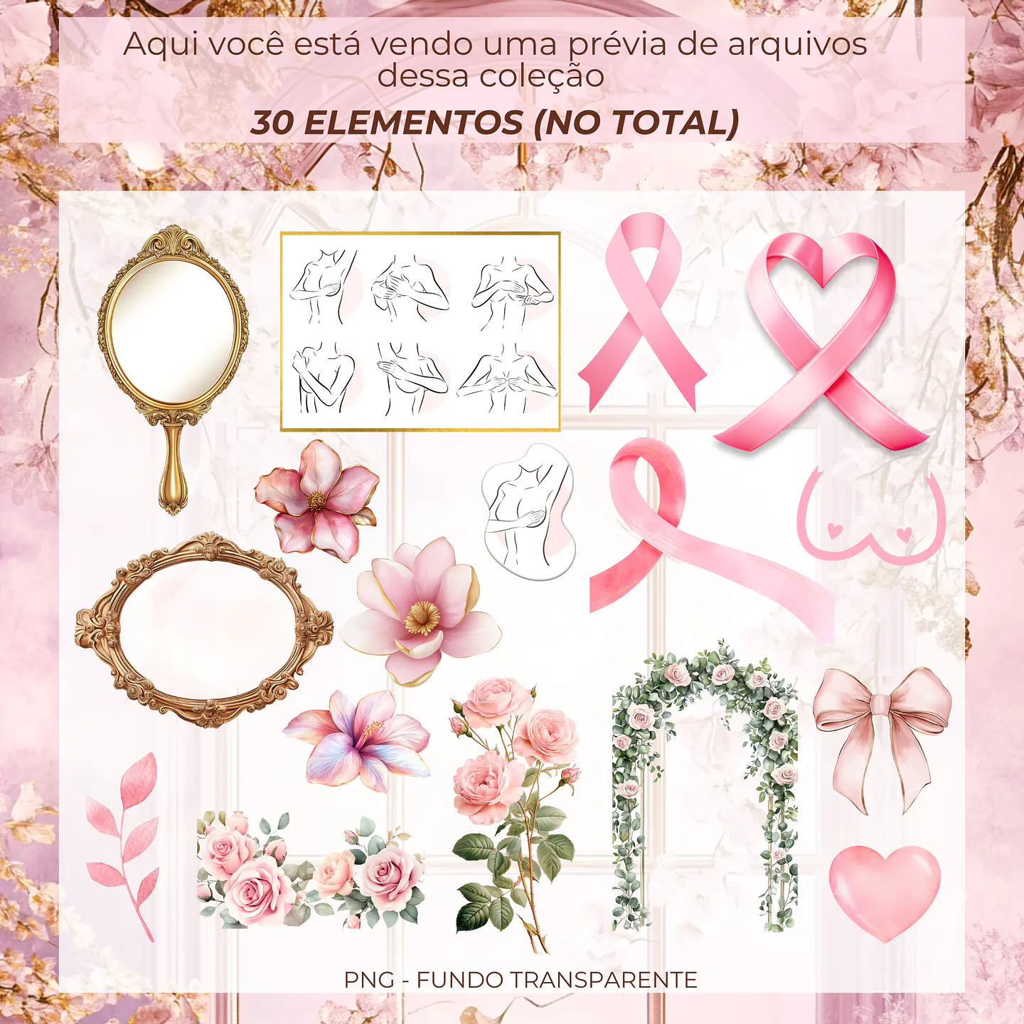 Kit Digital Outubro Rosa 2024 - Ilustracin 5